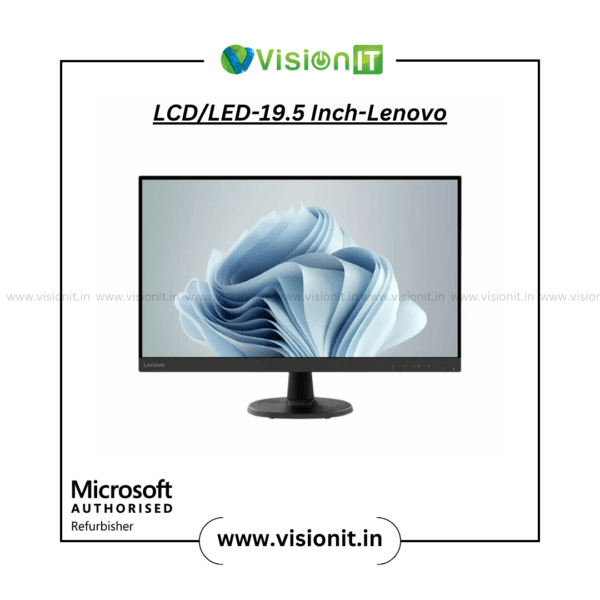 Lenovo 19.5-Inch Refurbished LCD/LED Monitor | Sharp Display | Durable & Efficient - Image 2