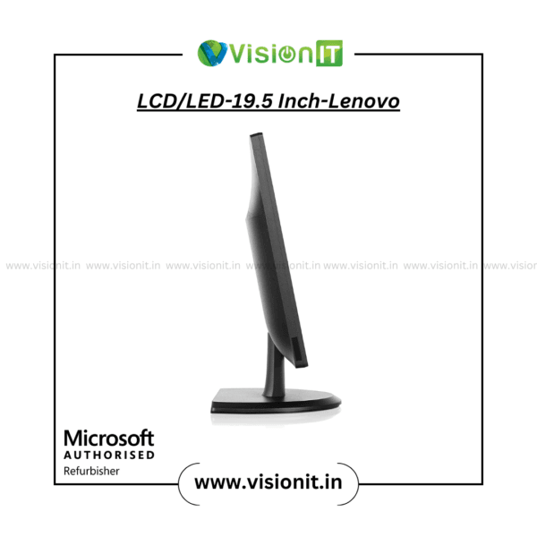Lenovo 19.5-Inch Refurbished LCD/LED Monitor | Sharp Display | Durable & Efficient - Image 3