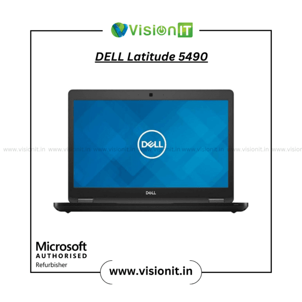Refurbished DELL Latitude 5490 i7 8th Gen with HDD SATA, 14-inch high-performance business laptop.