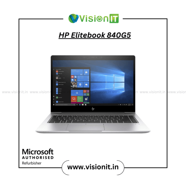 Refurbished HP EliteBook 840 G5 i5 8th Gen 14-inch business laptop with SSD & HDD storage