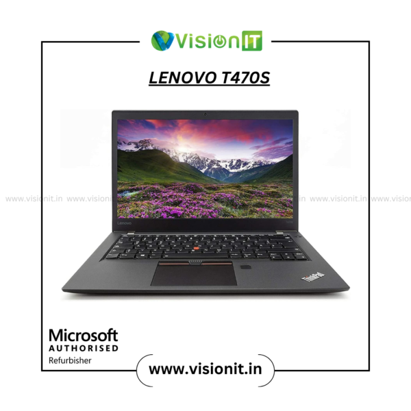 Lenovo ThinkPad T470S refurbished laptop with Intel Core i7 7600U and NVMe 14-inch display for business users