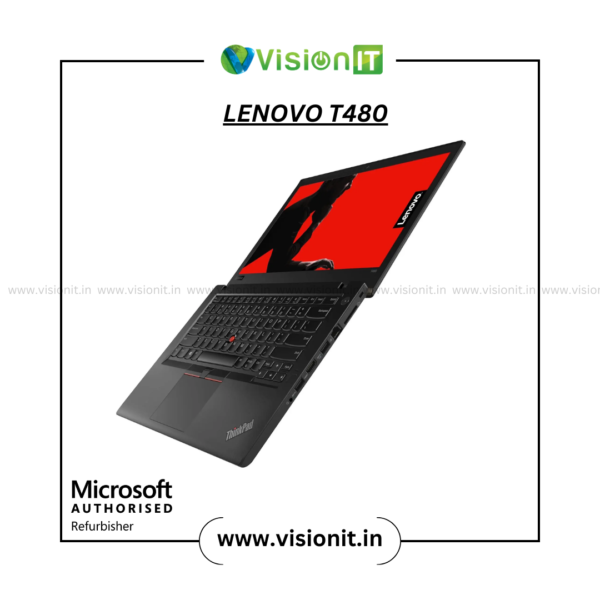 Refurbished Lenovo ThinkPad T480 with Intel i5 8350U, 16GB RAM, and NVMe SSD – Reliable business laptop.