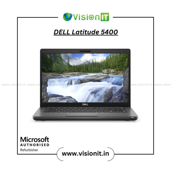 Refurbished DELL Latitude 5400 – Intel Core i5 8th Gen, 14" display, SATA HDD, high performance, budget-friendly, and warranty included.